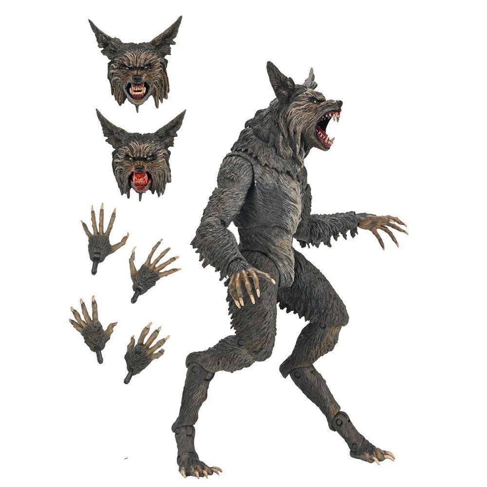 ของแท้ NECA 05100 ภาพยนตร์ Cowardly Scream Werewolf Deluxe Edition 30 ซม. Joint Action Figure