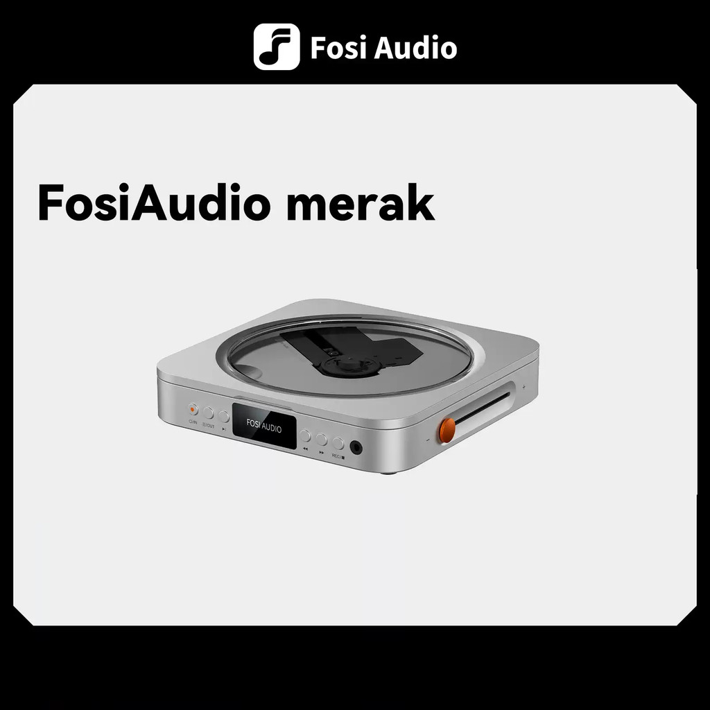 Fosi Audio Merak เครื่องเล่นซีดีแผ่นเสียงดิจิตอลบริสุทธิ์ชิปไฮไฟระดับมืออาชีพรองรับหูฟังเล่น Usb เอาต์พุตออปติคัล