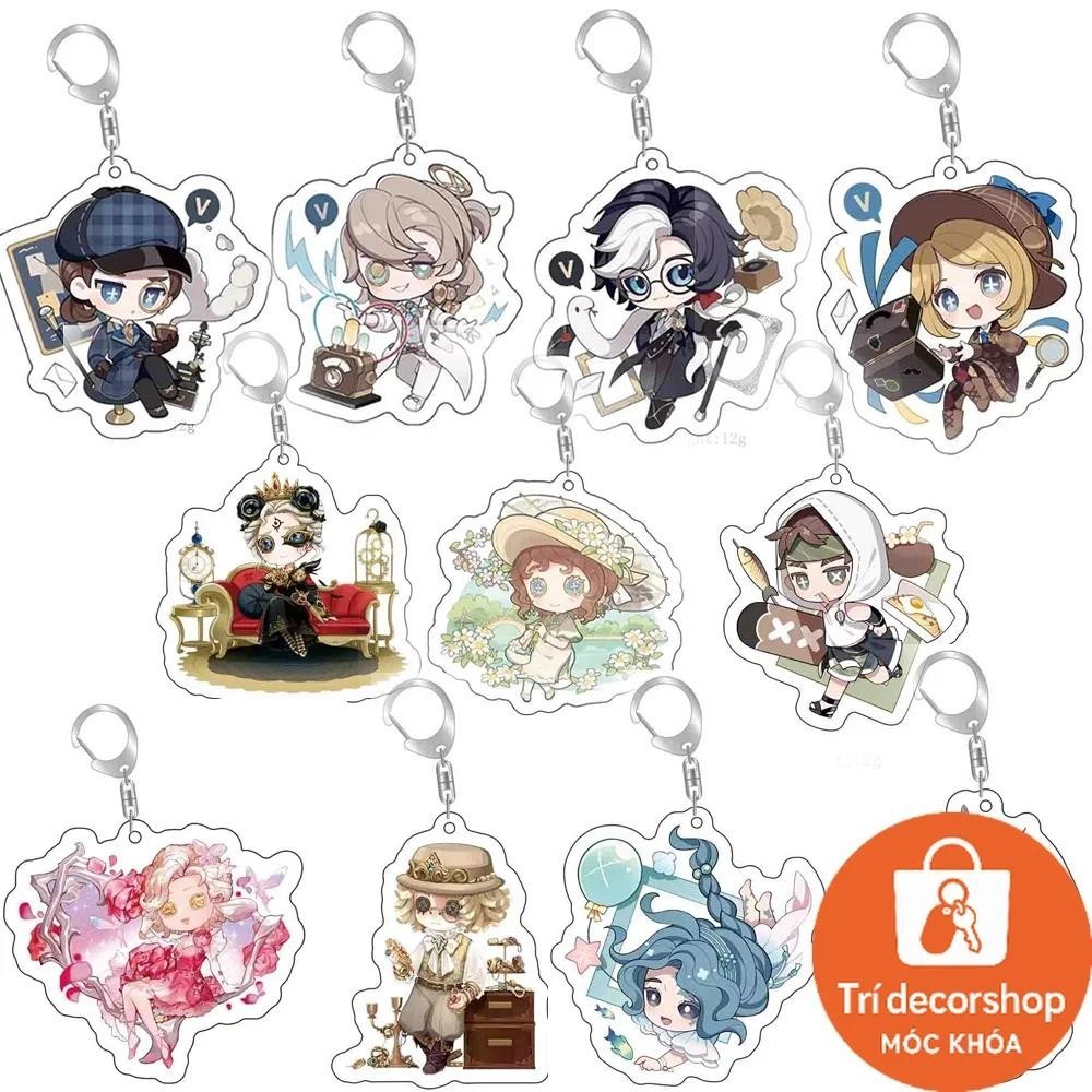 Identity V อะนิเมะ KeyChain Apollo Joseph Desaulniers Grace Margaretha Zelle ผู้ชาย Key Chain สําหรั