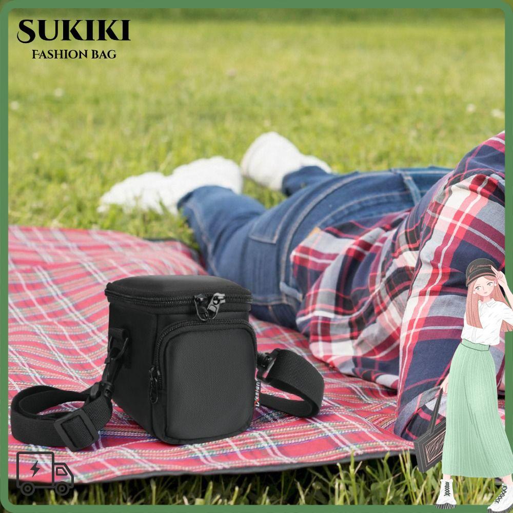 ที่เก็บกล้อง SUKIKI, กระเป๋าเดินทางกันกระแทกแบบ Dual-pocket, ป้องกันรอยขีดข่วนพร้อมสายคล้องไหล่ป้องก
