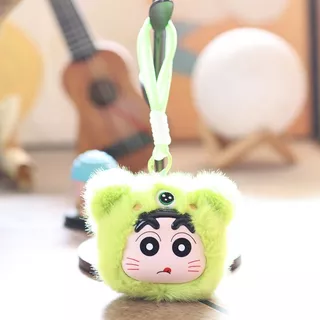 Kawaii Vinyl Crayon Shinchan ตุ๊กตาพวงกุญแจตุ๊กตาการ์ตูนกระเป๋าจี้ Charm