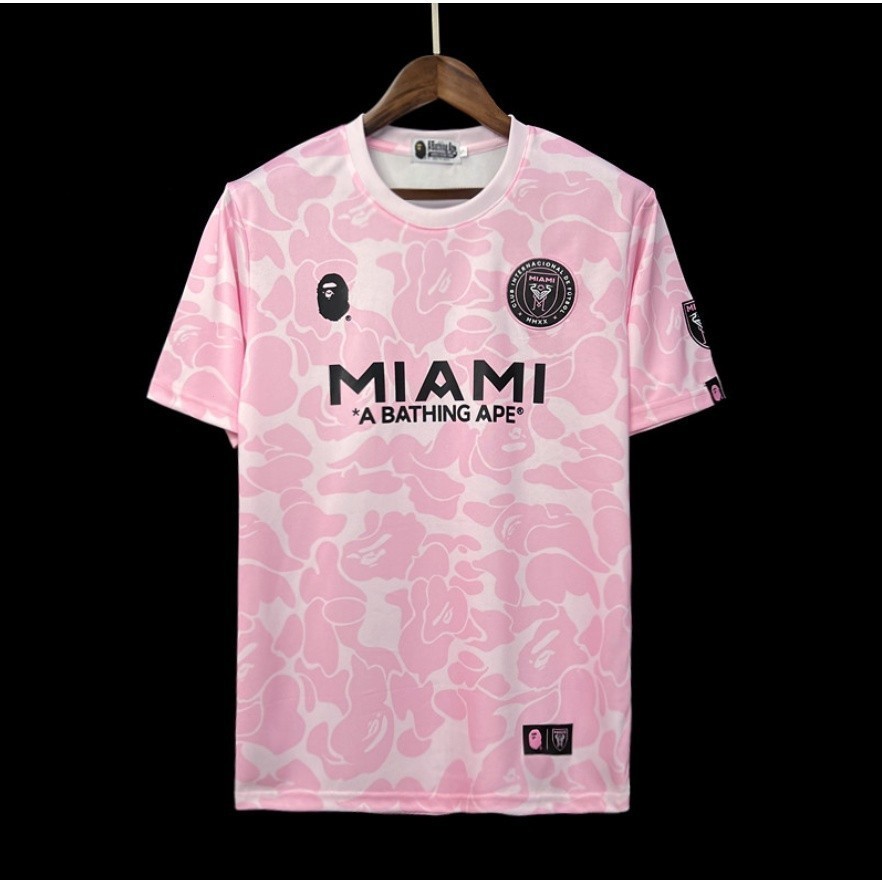 Miami &BAPE Joint Payment T-shirt Jersey เสื้อฟุตบอล QST