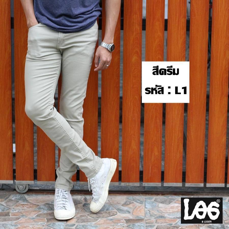 กางเกงขาเดฟ ผู้ชายL109 ผ้าชิโนยืด ทรงสวยสีไม่ตก เอว28-36 พร้อมส่ง!! - รูปที่ 3