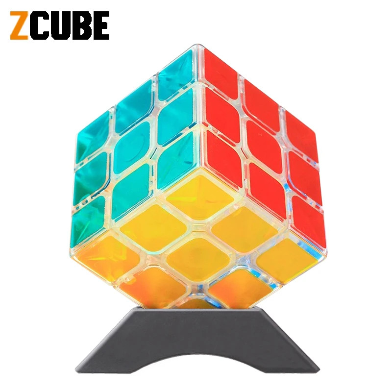 Zcube Magic Cube สติกเกอร์โปร่งใส 2x2 3x3x3 4x4 5x5 Pyraminx