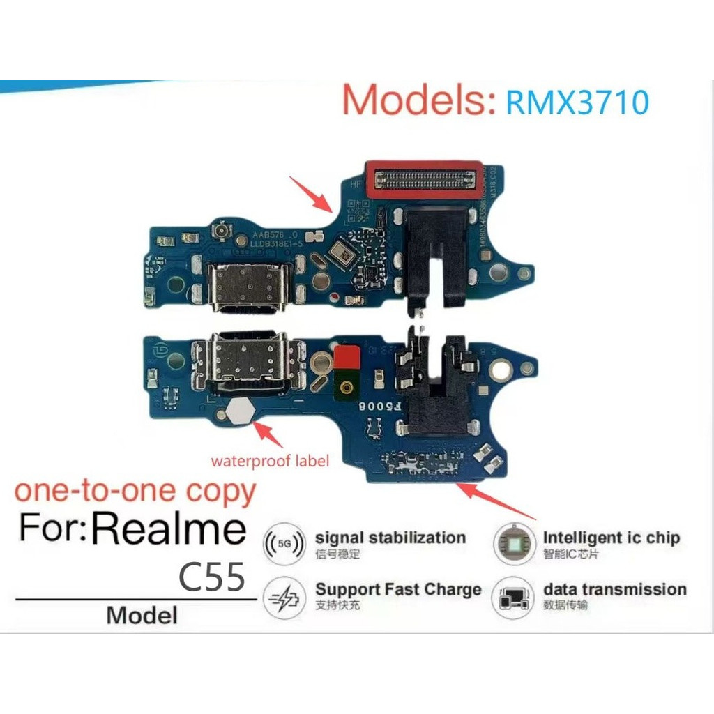 สําหรับแท่นชาร์จ Realme C55 Rmx3710