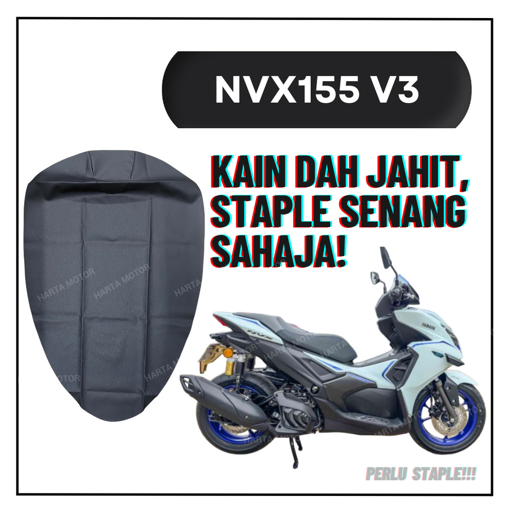 NVX155 V3 2025 ฝาครอบที่นั่ง - NVX 155 V3 เท่านั้น NVX 155CC ABS V3 ฝาครอบหนัง ผ้า NET ที่นั่ง NET