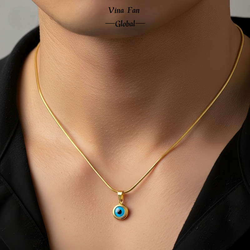 สร้อยคอเหล็กไทเทเนียม สไตล์นางฟ้าและปีศาจ ปรับขนาดได้ สำหรับทุกคน - รูปที่ 3