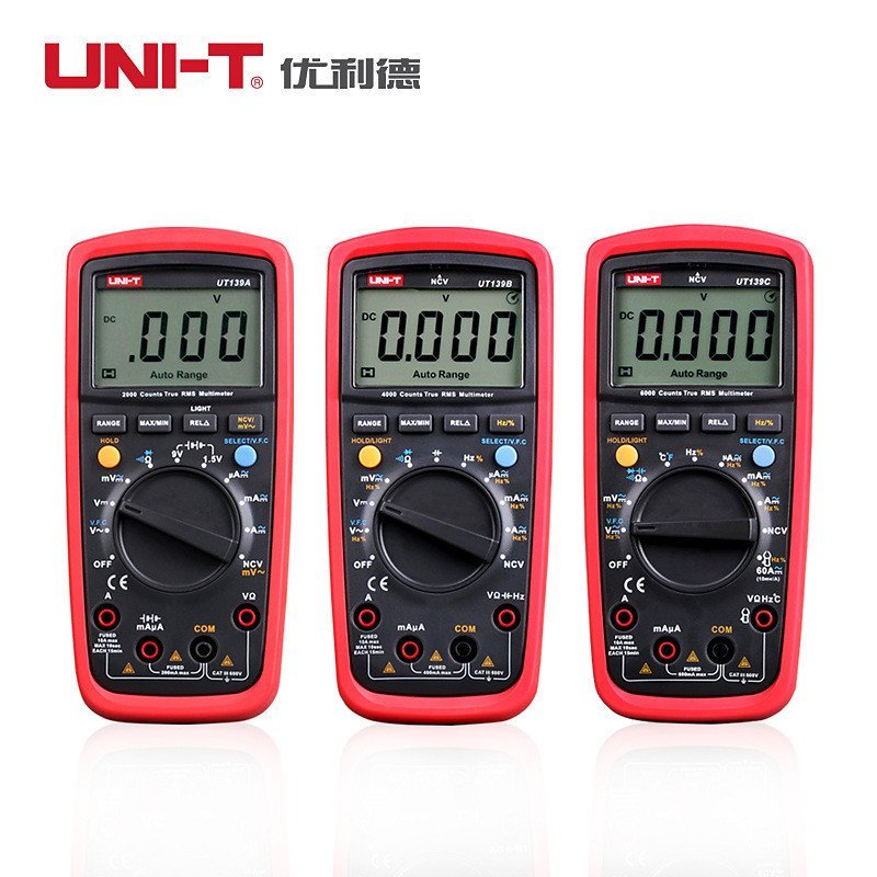 มัลติมิเตอร์แบบอัตโนมัติ ช่วงมัลติมิเตอร์ UT139A มัลติมิเตอร์ UT139E Unid Digital XXKM
