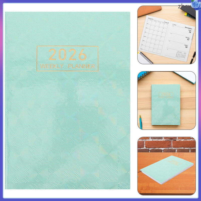 Calendar Weekly Planner Notepad Notebook พร้อม Journal zhihuicx