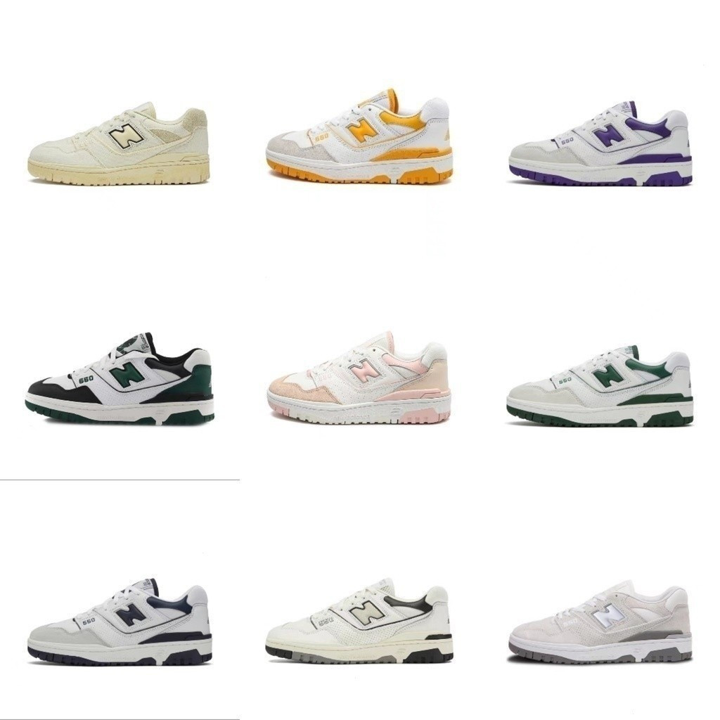 NEW BALANCE ใหม่ สมดุล 550 รองเท้ากีฬาผู้ชายและผู้หญิงตอนนี้ที่มีอยู่