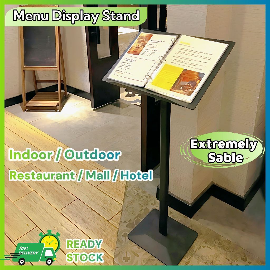 Menu Display Stand, Simple & Elegant, Standing Menu Holder, READY STOCK
