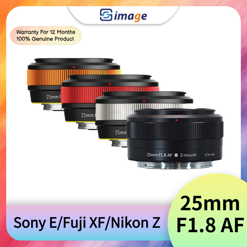 SG Image 25mm F1.8 AF APS-C Auto Focus รูรับแสงขนาดใหญ่ Prime Portrait เลนส์กล้องสําหรับ Sony E Fuji