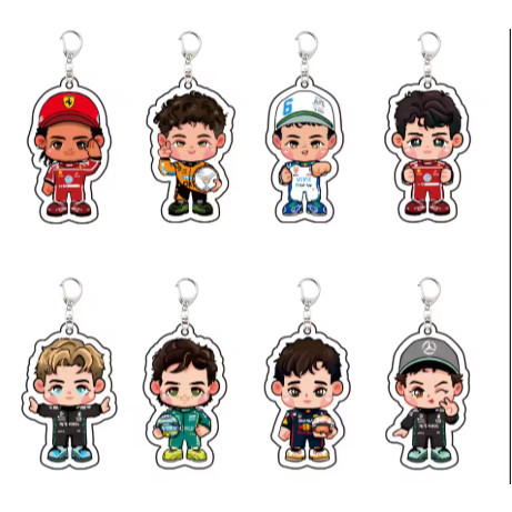 พวงกุญแจอะคริลิคน่ารัก ทรงracer Formula 1 6CM LH/LL/MV/AKA/CL/LN/OP/AA/CS/LS/FA