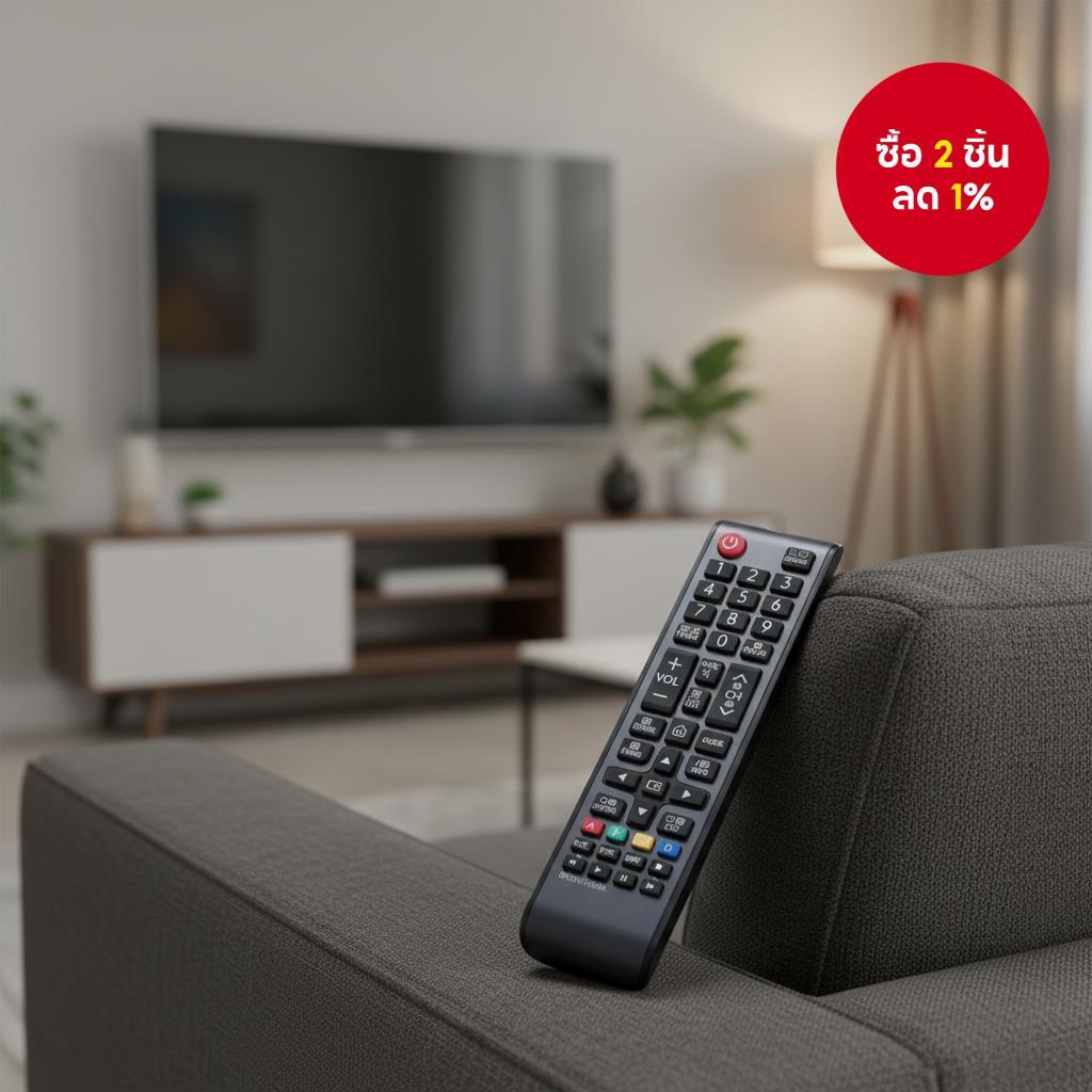 รีโมทคอนโทรล BN59-01303A เป็นตัวแทนที่เหมาะสําหรับทีวีอัจฉริยะ Sam*sung รุ่น UA43NU7090, UA50NU7090,