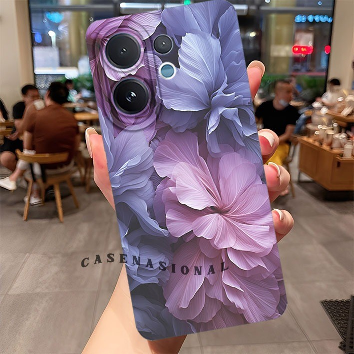 เคสแฟชั่น VIVO V60 - V50 - V40 - V40 Pro - V50 Pro- V30E - V30 - V30 Pro Last flower Motif cool Case
