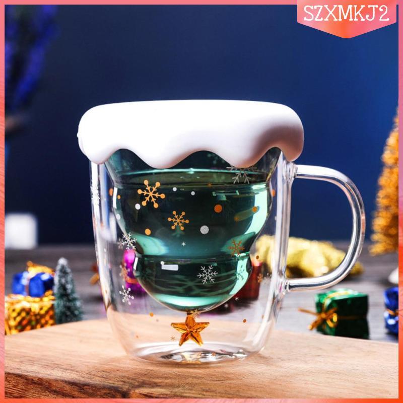 [szxmkj2] 300ML แก้วคริสต์มาส 10 (300 ML) ถ้วยน้ํา แก้ว วันวาเลนไทน์
