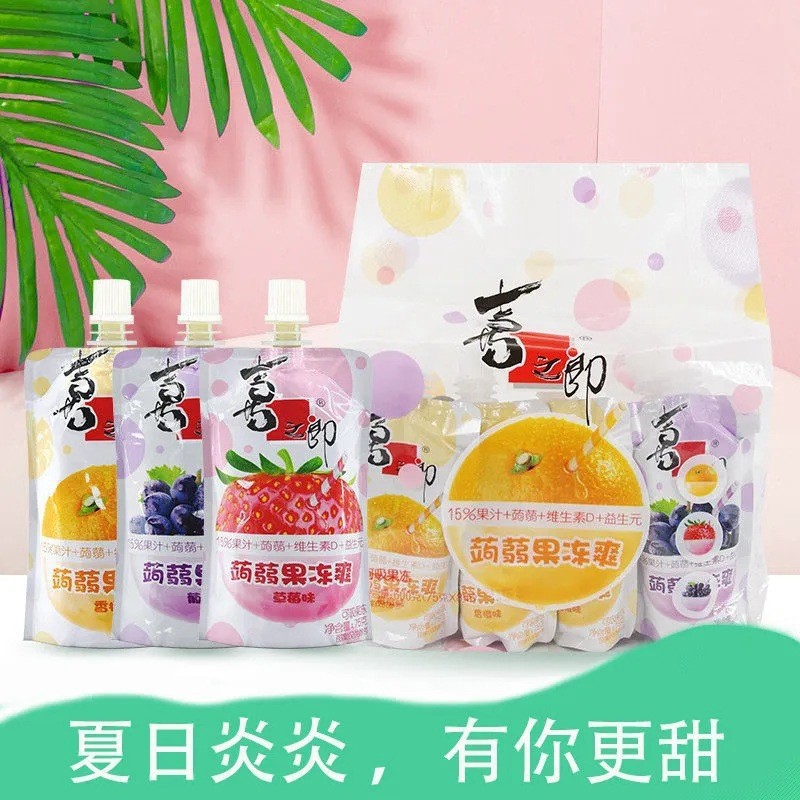 12.22 Xizhilang Jelly Bulk Konjac Jelly Cool Suck Jelly Pudding เครื่องดื่มน้ําผลไม้เพื่อการพักผ่อนส