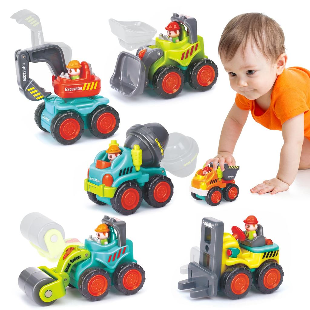MAVEKID Mini Car Toy Working Vehicle Car Toy Excavator Toy for Boys and Girls Educational Toy for 1-