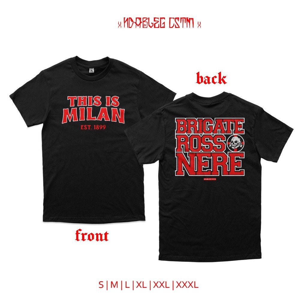 เสื้อยืดแฟนๆ Rossoneri AC Milan หวี