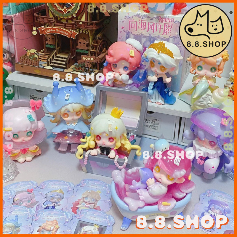 ✨8.8 ร้าน✨[ของแท้] Ghost keeno Third Generation Wishing Blind Box Girl Gift✨ยกลัง 9 ชิ้น✨