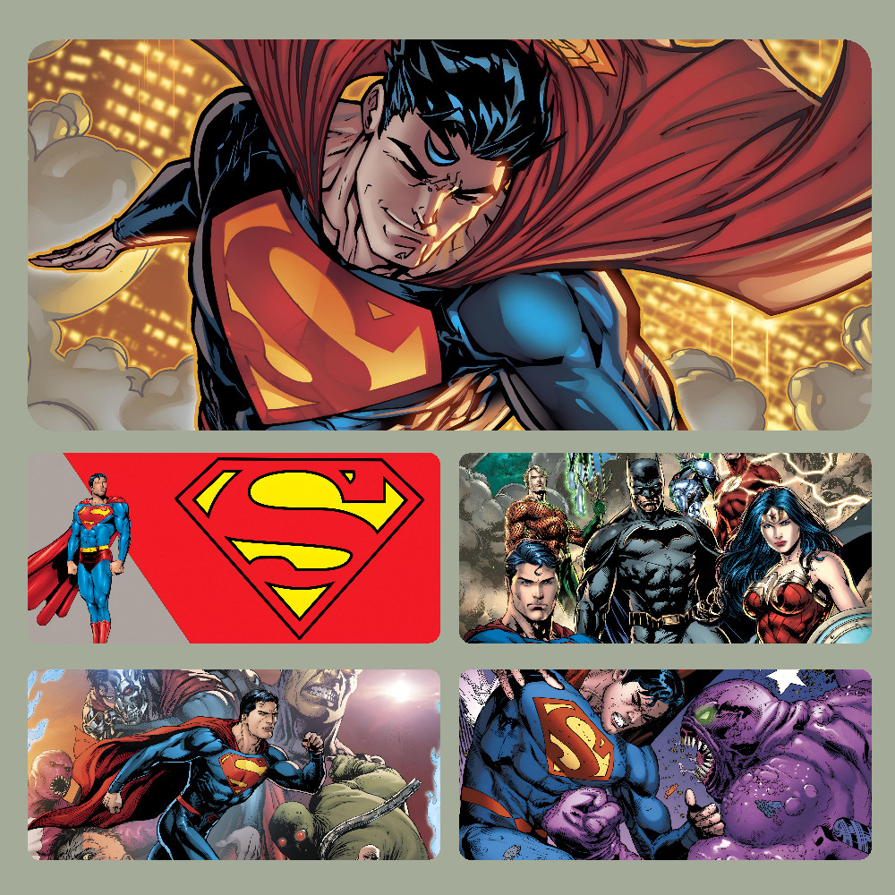 M-Marvel S-Superman Mousepad ขนาดใหญ่อุปกรณ์สําหรับเล่นเกมคอมพิวเตอร์ MousePads เสื่อโต๊ะลื่นแล็ปท็อปแผ่นรองเมาส์นุ่ม