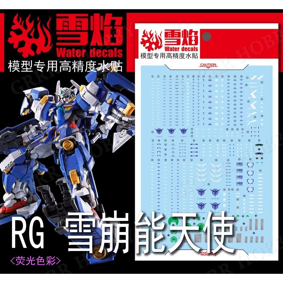 XUEYAN XY MODEL DECAL - RG-62 - น้ําเรืองแสงสําหรับ RG 1/144 AVALANCHE EXIA รุ่น