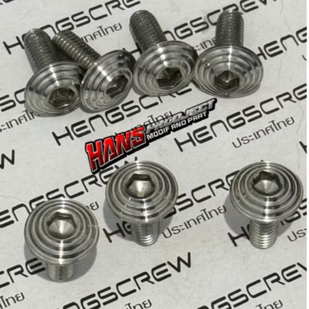GMV SPORT PROBOLT CHROME STAINLESS M6x15 UNIVERSAL SPIRAL รุ่น
