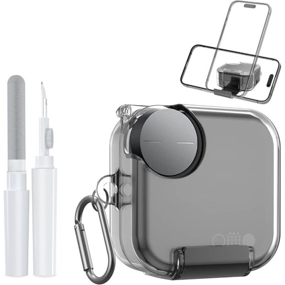 Soft TPU Clear Case สําหรับ CMF Buds 2 Plus (2025) / CMF Buds Pro 2 พร้อมที่วางโทรศัพท์, เคสป้องกันพ