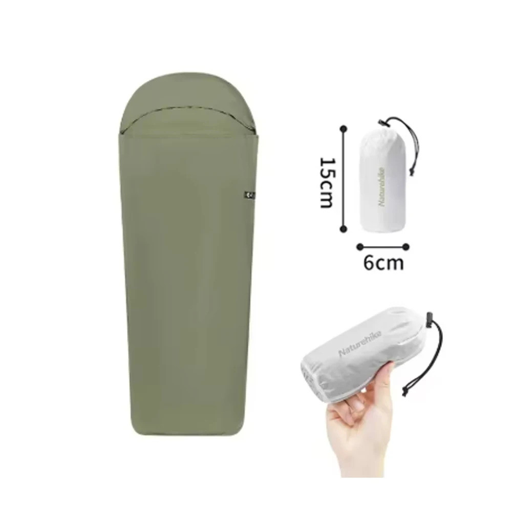 Naturehike 128g Ultralight Sleep Liner ถุงนอนตั้งแคมป์กลางแจ้งเดินป่าโรงแรม Single Liner Travel ถุงน