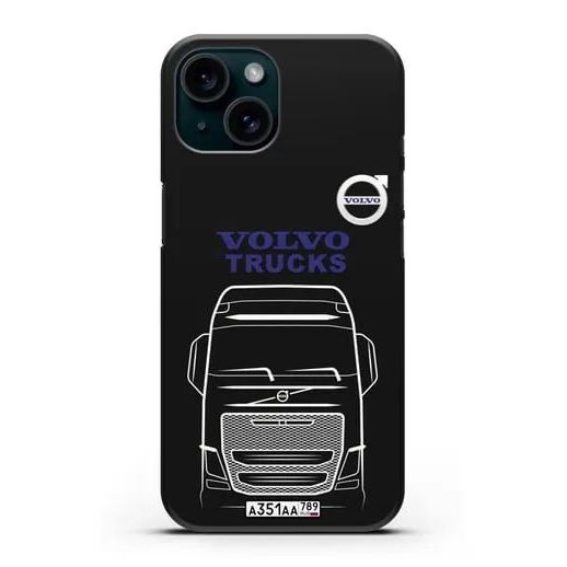 Volvo Black Logo Hd Printing เคส IPhone Cover Shell IP 17 16 Pro Max Plus X XR 3