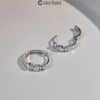 Colorfield S925ต่างหูสตั๊ด หัวใจ เพทาย ขนาดเล็ก สวยหรู ความรู้สึกระดับไฮเอนด์ สำหรับผู้หญิง-COD💖