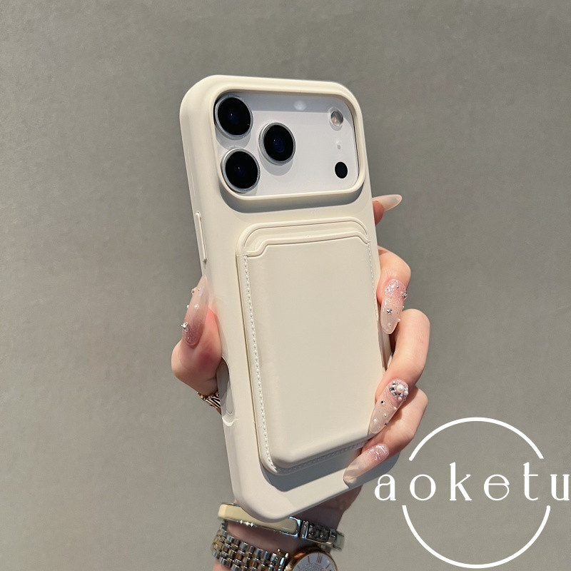 เคสการ์ดแม่เหล็กเหมาะสําหรับ แอปเปิล 17โปรแม็กซ์ เคสโทรศัพท์ซิลิโคนเหลว 16 ความรู้สึกระดับไฮเอนด์ ไอโฟน 15 เคสนิ่ม 14มือโปร ฝาครอบป้องกัน 13น