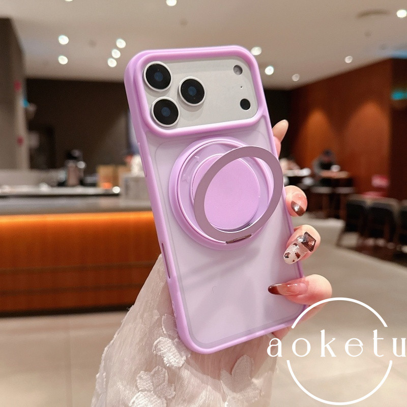 ผิวบางพิเศษรู้สึก 360 องศาหมุนวงเล็บเคสโทรศัพท์สีส้มเหมาะสําหรับ ไอโฟน 11 12 13 14 15 16 17 มือโปร สูงสุด กึ่งโปร่งใสฝ้ารวมทุกอย่างป้องกันการตกปก ราคา ถูกที่สุด ดีลบีเคเค แกลเลอรีภาพที่ 4