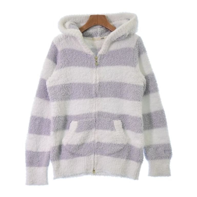 Gelato Pique Off-White Que Hoodie gray Striped white Women Direct from Japan Secondhand
