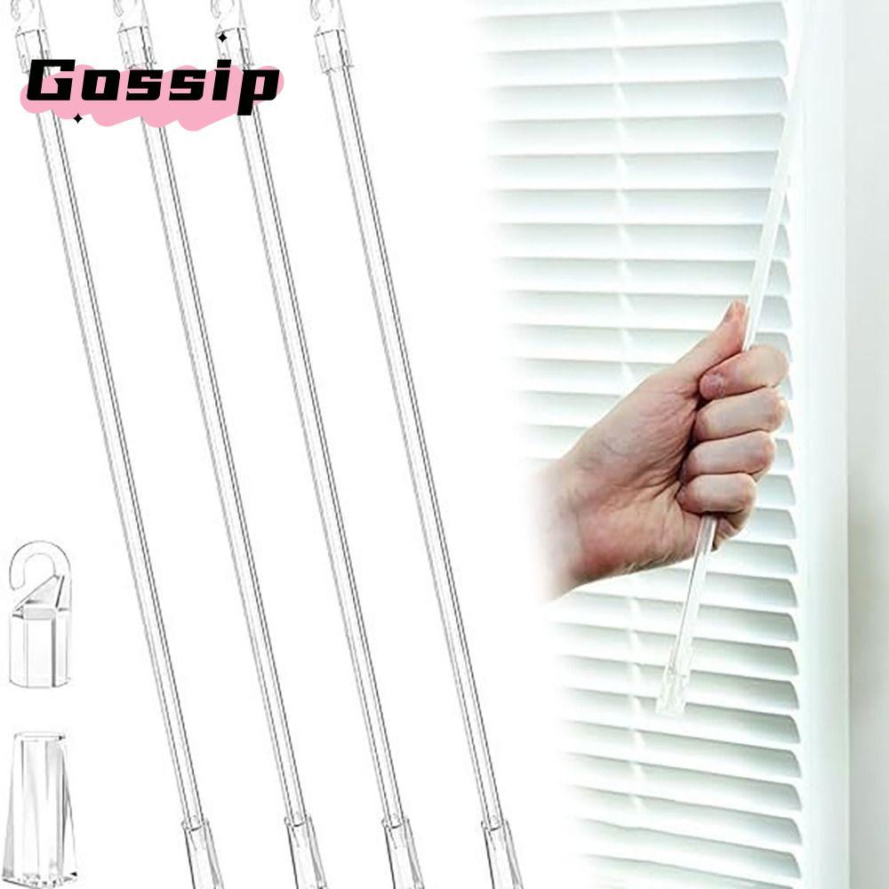 GOSSIP Curtain Stick, Home ไฟเบอร์กลาสผ้าม่าน Stick, Replacement หน้าต่างโปร่งใสเปิด Rod