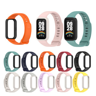 สายซิลิโคนพร้อมสายรัดข้อมือเฟรม สําหรับ Redmi Band 3 Xiaomi Band 9 Active