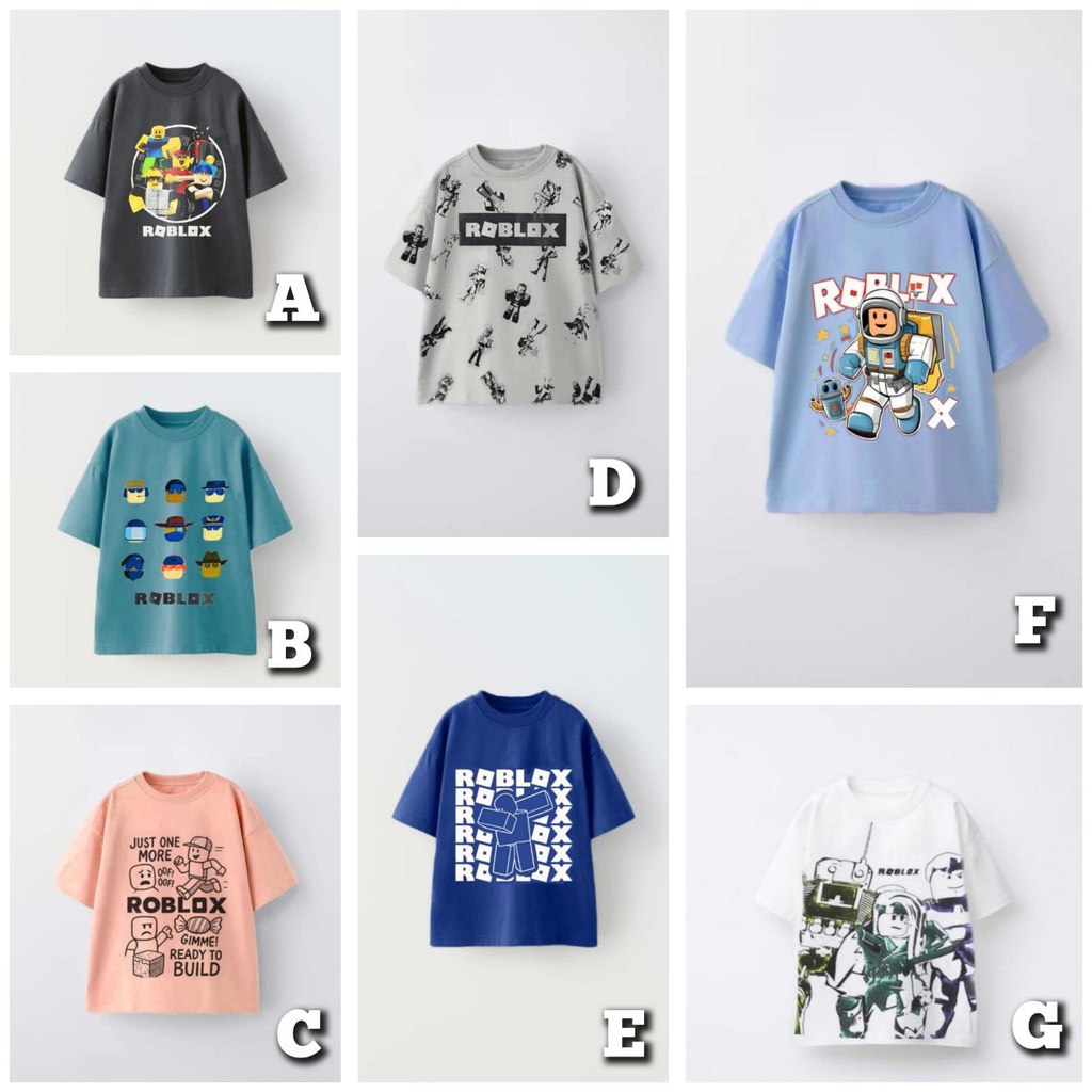 ROBLOX TSHIRT BATCH 2 SERIES - CO KIDS JUNIOR TEEN TOP ZRR2