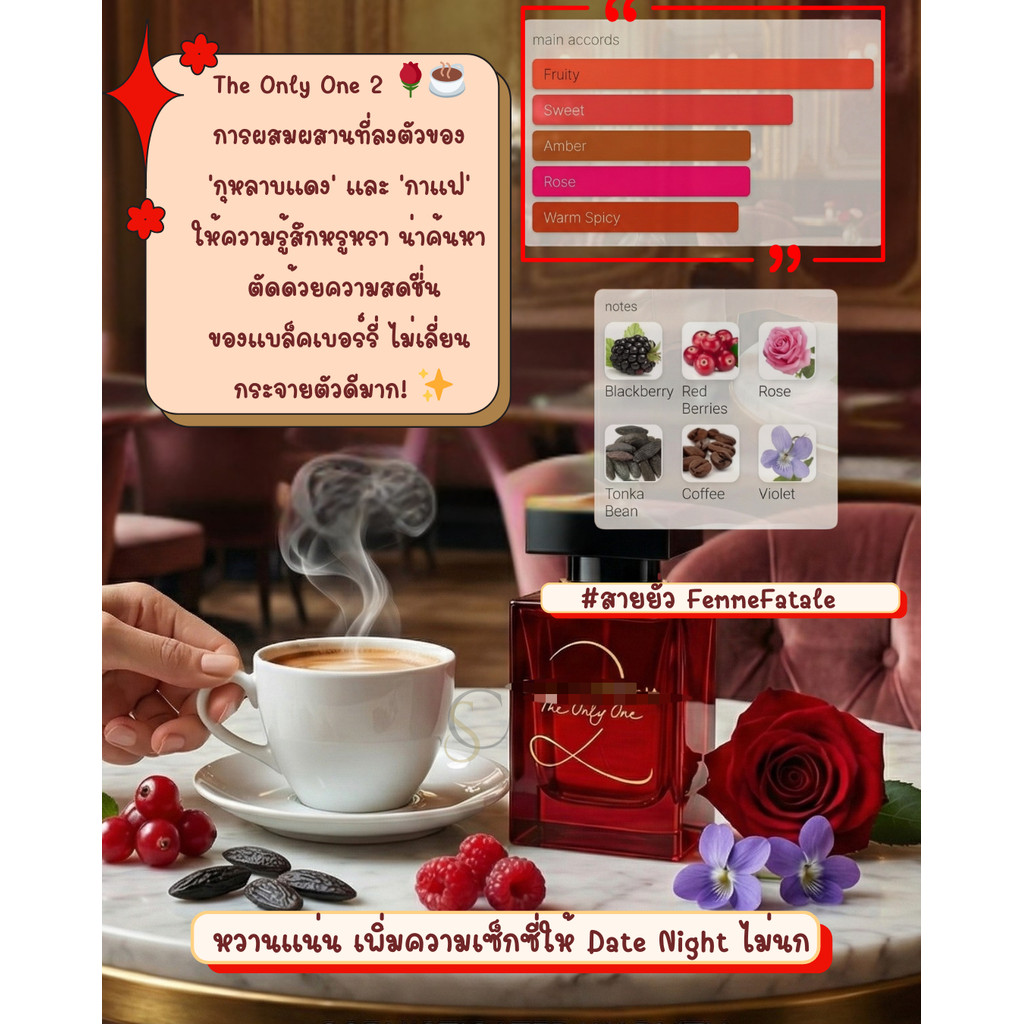 น้ำหอมแท้แบ่งขาย D&G The Only One 2