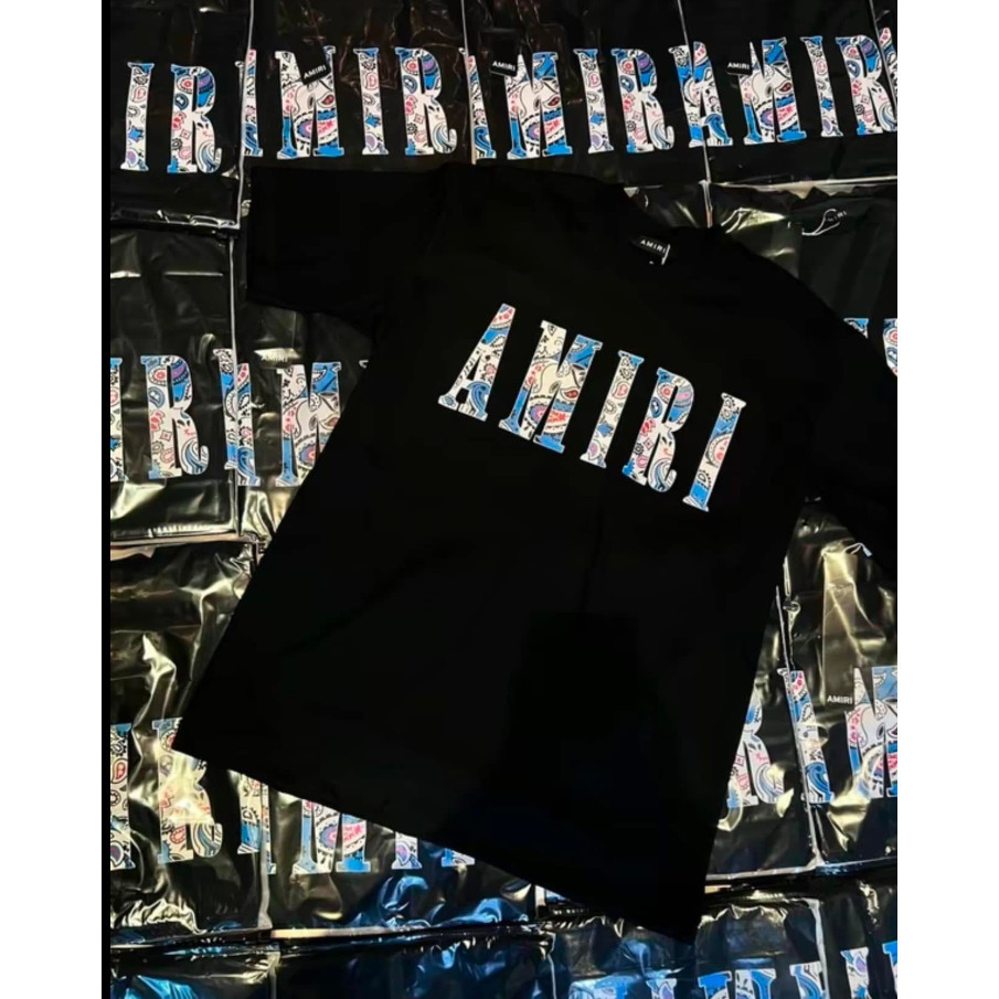 🔥AMIRI 🔥MSRK🔥 เสื้อยืด ผ้าฝ้ายแท้ สวมใส่สบาย s-5xl