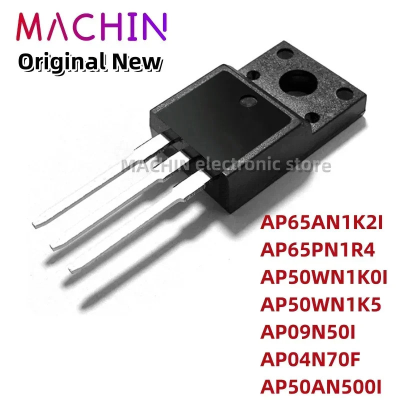 5pcs AP65AN1K2I AP65PN1R4 AP50WN1K0I AP50WN1K5 AP09N50I AP04N70F AP50AN500I TO220F Field Effect ทราน
