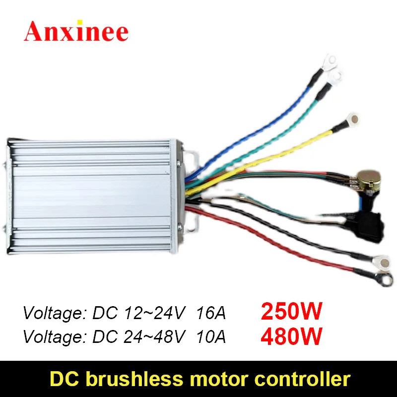 DC 12V 24V 16A 36V 48V 10A 3 เฟสมอเตอร์ไร้แปรงควบคุมความเร็วสําหรับปั๊มน้ําปั๊มน้ํามันปั๊มลมพัดลม BL