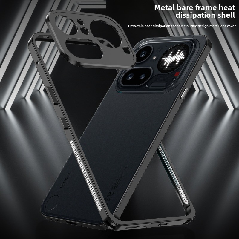 เคส ZMX สําหรับโทรศัพท์ไม่มีอะไร (4a) Pro Luxury Aluminium Alloy Metal Bare Frame กันกระแทกฝาครอบป้องกันพร้อมหัวเข็มขัด Seahorse & ฝาครอบเลนส์ ราคา ถูกที่สุด ดีลบีเคเค แกลเลอรีภาพที่ 6