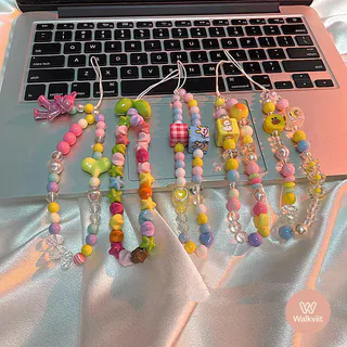 [✅สินค้าเทรนด์ ] สร้อยข้อมือโทรศัพท์ การ์ตูนน่ารัก หัวใจสุดน่ารัก พรีเมี่ยม ทนทาน กันสิ่งสกปรก หลากสี ใช้งานได้ทุกรุ่น