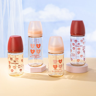 170ML/270ML Botol Susu Bayi 5CM Wide Neck Puting Silikon Pencegahan Tumpahan Bahan PPSU BPA-Free