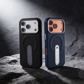 หรูหราหมุนได้แนวตั้งสําหรับiPhone 17 16 15 14 13 Pro Maxผิวหนังมังสวิรัติรู้สึกAnti-Fingerprintแม่เหล็กHardป้องกันกรณี