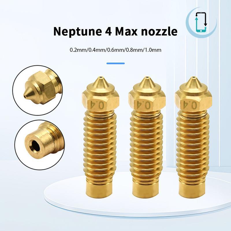 [AT] สําหรับ Elegoo Neptune 4 Plus หัวฉีดทองเหลืองเหล็กชุบแข็ง 0.2 0.4 0.6 0.8 1.0 มม.3D เครื่องพิมพ