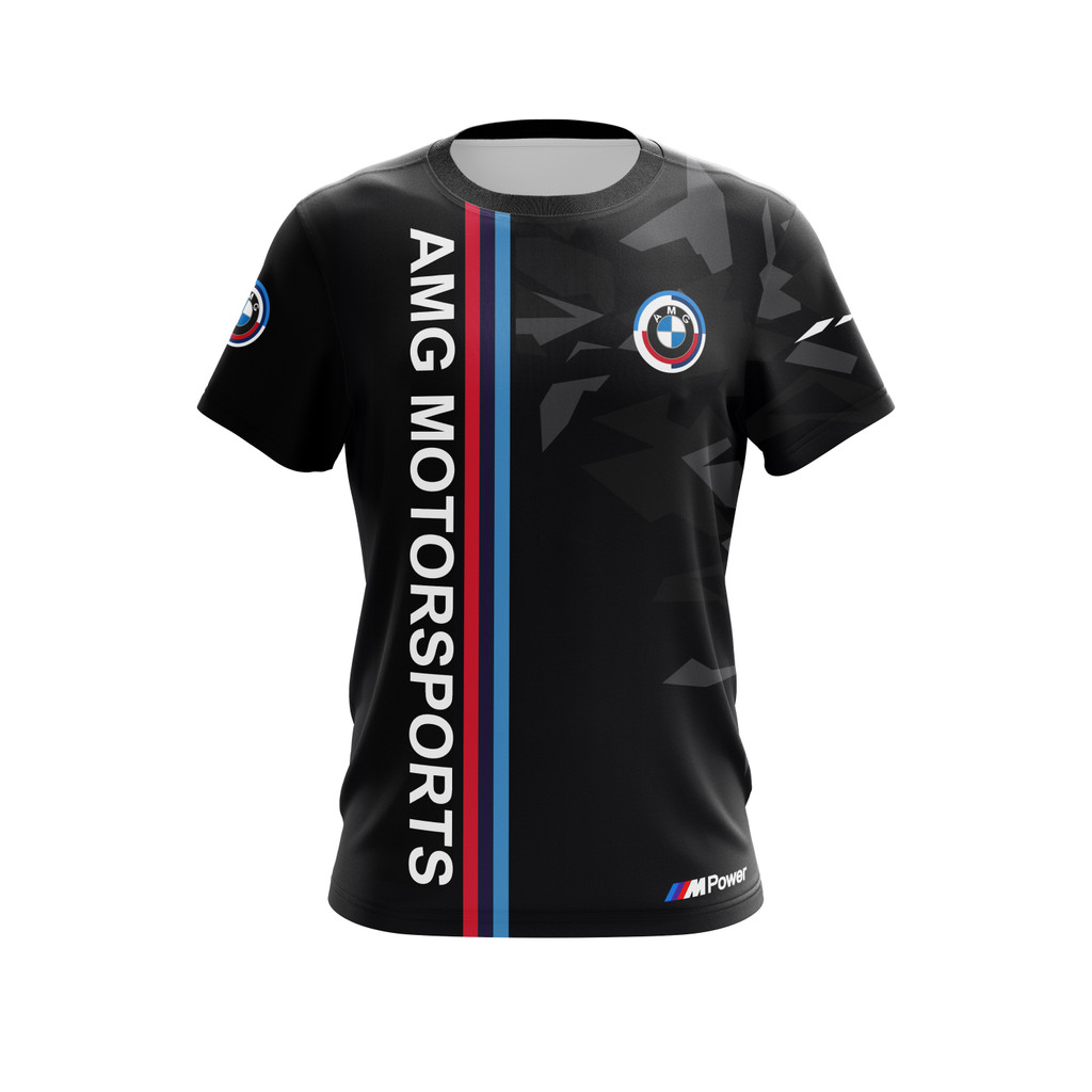 Amg Motorsport Tshirt เสื้อแข่งไมโครไฟเบอร์