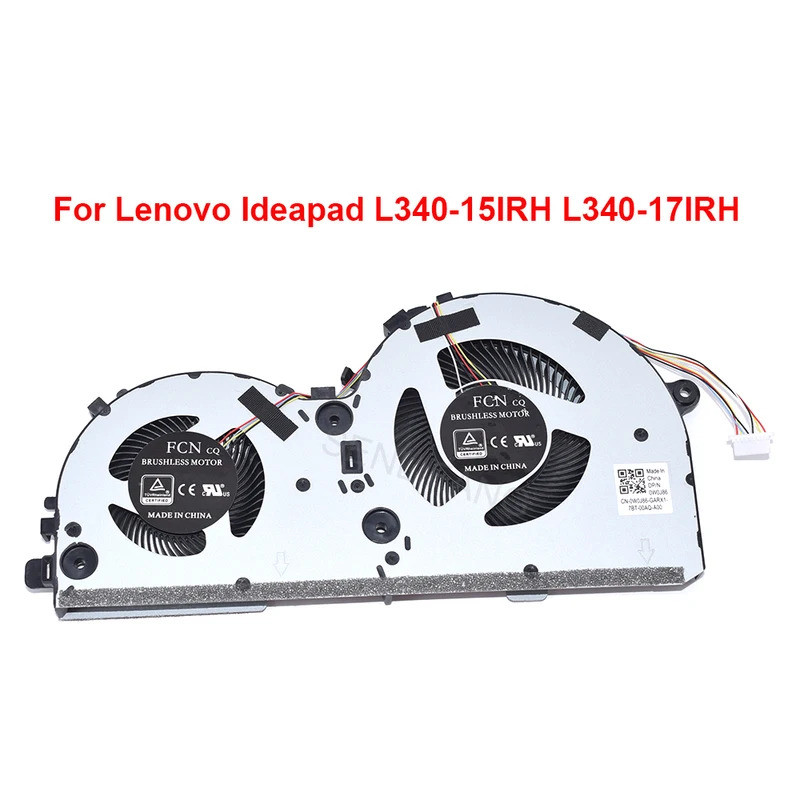 HL แล็ปท็อปพัดลม CPU สําหรับ Lenovo Ideapad Gaming L330-15 L330-15IRH L330-17IC L340-15IRH L340-17IR