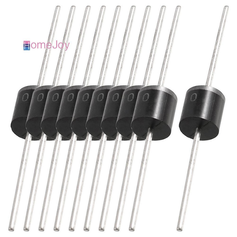 [HomeJoy-t] 20 ชิ้น 10A10 10Amp 1000V 10A 1KV R-6 MIC วัตถุประสงค์ทั่วไป Axial Rectifier Diodes