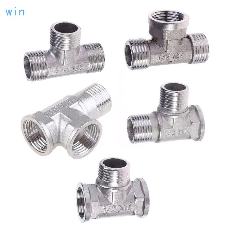 Win ห้องน้ําวาล์วดําน้ําทองแดง G1 2 T-Valve Bidet Sprayer ฝักบัว Fitting เครื่องทําน้ําอุ่น Live Joi